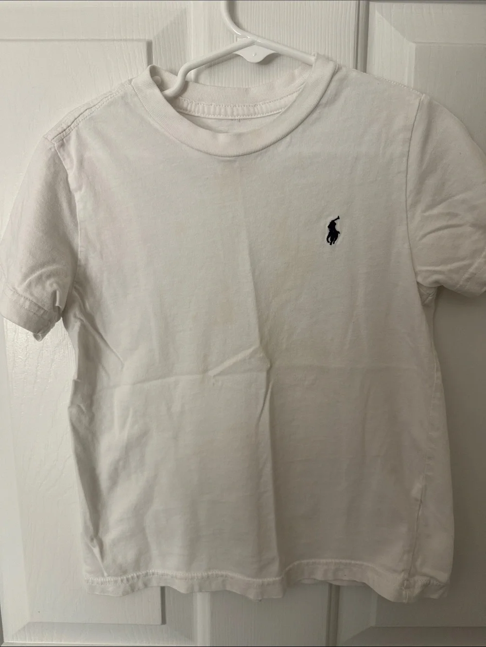 Ralph Lauren White Tee with Navy Polo Pony